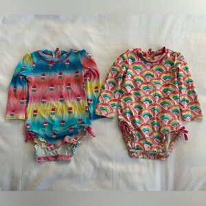 Hatley Kids Swim Rashguards 9-12 Month Bundle | 2 Swimsuits | Great Condition